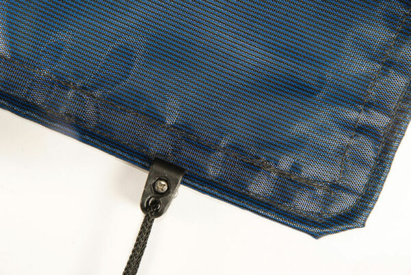 Blue WinterKleen Mesh pool cover for debris