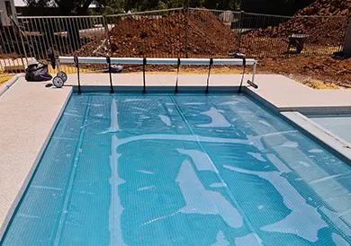clear pool cover