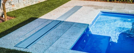 underground hidden pool cover roller